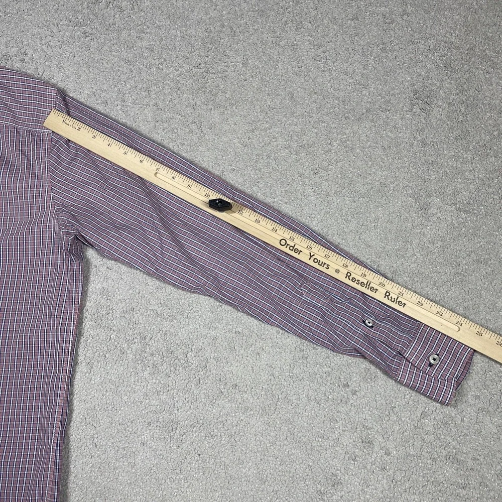 Untuckit Dress Shirt Mens Extra Large Slim Fit Wrinkle Free Cotton‎ Plaid
